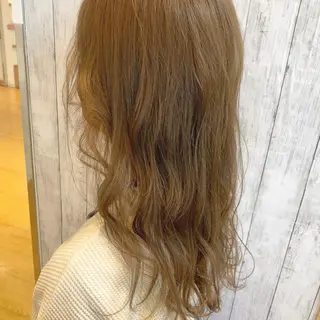 ロング ブリーチなしWカラー ヘアセット菜希のヘアスタイル