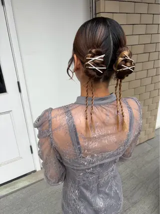 ロング ヘアアレンジ 美髪× ヘアセット✨Araiのヘアスタイル