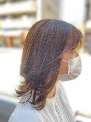 ミディアム カラー CoCooN Hiromiのヘアスタイル