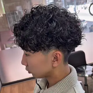 パーマ メンズ メンズパーマ/メンズ カット/たばたよしきのヘアスタイル