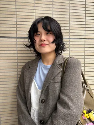 ショート パーマ パーマ/ラフパーマ /ボブパーマ/HYOのヘアスタイル