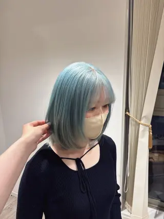 カラー ブリーチ/茨木 𝙨𝙖𝙠𝙞💚のヘアスタイル