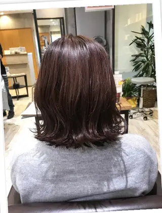 ミディアム カラー パーマ ヘアアレンジ メンズ キッズ ネイル マツエク・マツパ EnBlesS西宮 マンツーマン神道有基のヘアスタイル