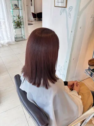 ミディアム みやもと　りょうま/ 透明感カラー/表参道のヘアスタイル