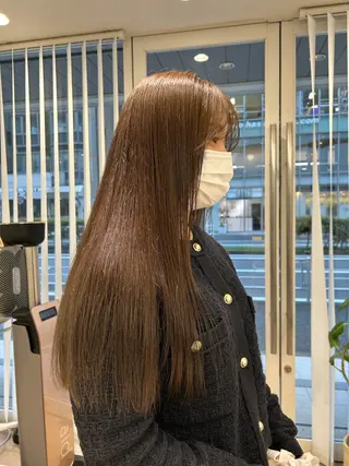 ロング カラー 透明感/ベージュ /kazui🐈のヘアスタイル