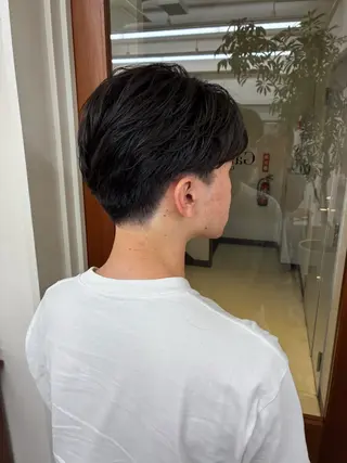 パーマ メンズ 透明感カラー/顔周り カット/ののか💞のヘアスタイル