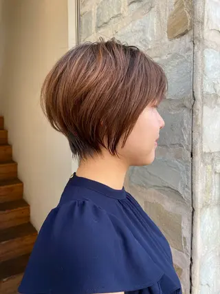 ショート 透明感カラー／ 髪質改善/近藤大二郎のヘアスタイル