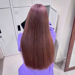 ロング カラー レイヤーカット/ブラ ウンカラー/河野凜のヘアスタイル