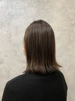 ミディアム カラー yuite 新河岸のヘアスタイル