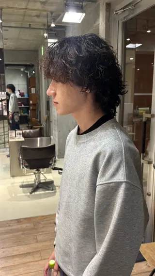 ミディアム パーマ メンズ fifth/メンズ パーマ/川﨑泰就のヘアスタイル