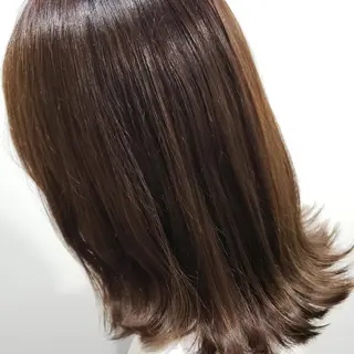 セミロング 饒平名 知也のヘアスタイル
