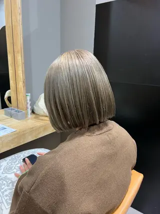 ショート カラー 神戸ボブ✂️ ioe三宮/田 伸佳のヘアスタイル