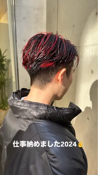 ショート カラー 🦋レイヤーカット ミドリカワ🦋のヘアスタイル