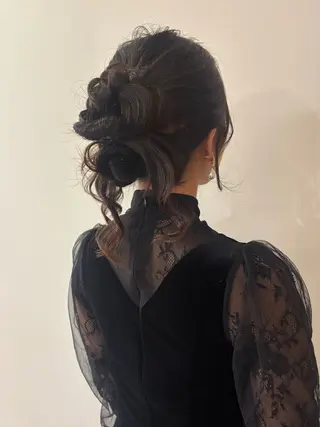 ヘアアレンジ rinka/暖色 ボブカットモデルのヘアスタイル
