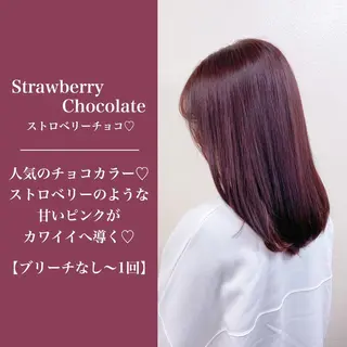 ミディアム カラー ヘアアレンジ 🌼原宿JUICE／ official🌼のヘアスタイル