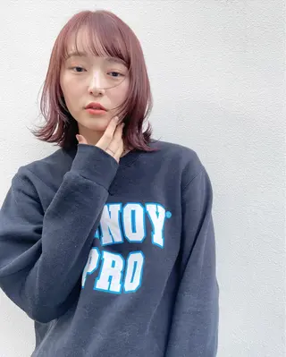 ミディアム カラー 嶋佐 昌大 シマサマオのヘアスタイル