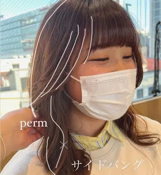 ロング パーマ 平山 美緒のヘアスタイル