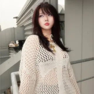 ロング カラー bloc japon所属・ﾌﾞﾚｲｽﾞ˚✧₊⁎ ﾚｲﾔｰToriのヘアスタイル