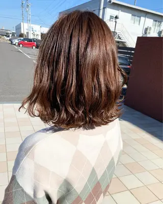 ミディアム 山根 賢樹のヘアスタイル