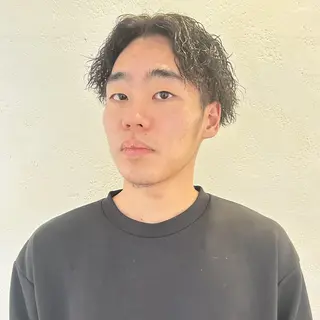 メンズ パーマ ショート 天王寺阿倍野/メンズ /REIJI🌟のヘアスタイル