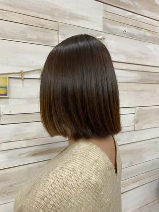 ミディアム 髪質改善/縮毛矯正/ ボブmanami🩵のヘアスタイル