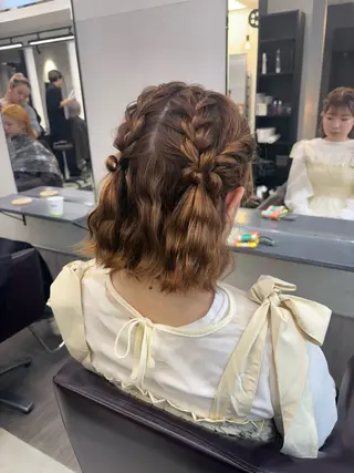 ヘアアレンジ ユイ☆レイヤーカット ヘアセット/ブリーチのヘアスタイル