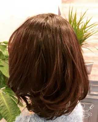 ミディアム カラー 🫟Blanco🫟 Color&Careのヘアスタイル