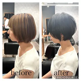 ショート カラー アンソニー ショウゴのヘアスタイル