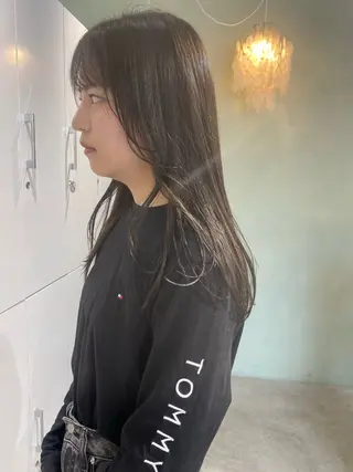 ロング ヘアセット／オカダ サラのヘアスタイル