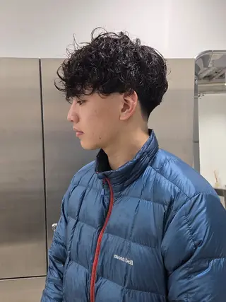 ショート パーマ メンズ YOKUTO/今日 ⭕️ブリーチパーマのヘアスタイル