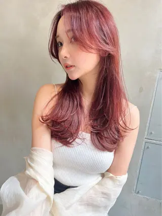 ロング カラー ヘアアレンジ 🫧似合わせ／透明感 カラー🫧　ハルヒのヘアスタイル