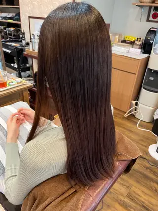 ロング カラー パーマ 大人女子&髪改善専門 Nobuフリーランスのヘアスタイル