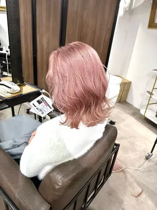 ミディアム カラー ARCANAブリーチ ダブルカラー🌟原宿のヘアスタイル