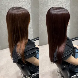 ロング カラー 髪質改善ヘアケア 艶髪特化/上田のヘアスタイル
