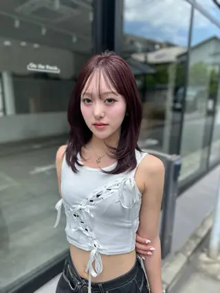 ミディアム カラー 🖤KURUMI🖤 潤艶・髪質改善のヘアスタイル