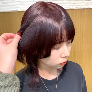 ミディアム カラー レイヤー/柔らか 透明感カラー/ゆきなのヘアスタイル