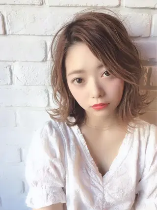 ミディアム ヘアアレンジ Watai 艶髪 當間 大知のヘアスタイル