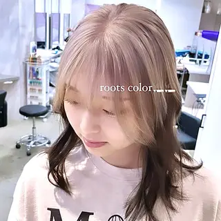 ミディアム 《店長》欧米風/デ ザインNO.1/雅のヘアスタイル