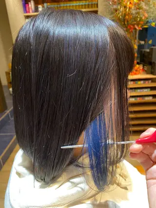 ミディアム カラー 艶美髪マスター 店長✂︎YUKKEのヘアスタイル
