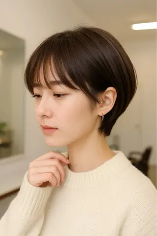 ショート 🛑柔らか透明感 カラー🛑大谷のヘアスタイル