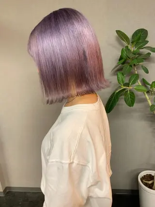 ミディアム カラー FABLE HAIR ファブル難波・心斎橋のヘアスタイル