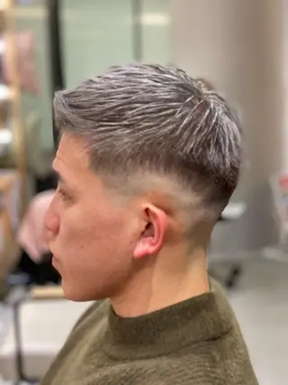 ショート カラー メンズ unopulir 景山　凌のヘアスタイル