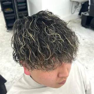 カラー パーマ メンズ 柏メンズカットパーマ NO.1タイチのヘアスタイル
