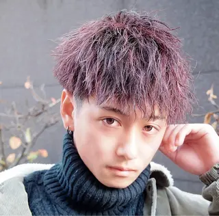 カラー パーマ メンズ トレンドパーマ‼️ NAOKI💥のヘアスタイル