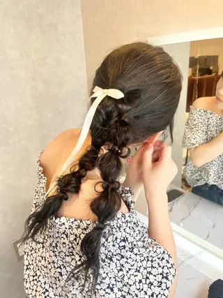 ロング ヘアアレンジ ショートモデル募集 エクステ専門店まりこのその他イメージ