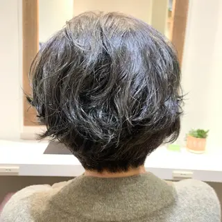 ショート パーマ ショート×カラー 🦊堀米早紀【荻窪】のマツエク・マツパデザイン