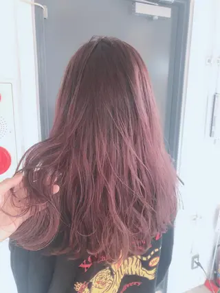 ミディアム カラー ヘアアレンジ 髪質改善デザイナー &mirai ryoのヘアスタイル