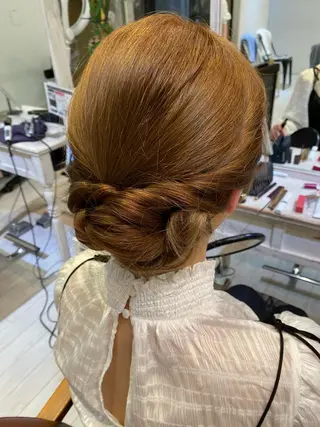 ロング ヘアアレンジ 髪質改善/艶カラー 🎀レイヤーカットのヘアスタイル