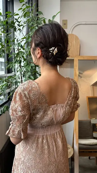 ヘアアレンジ kana🍃newi 京橋/透明感カラーのヘアスタイル