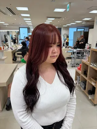 カラー 🎀暖色カラー/透明 感カラー/ひな🎀のヘアスタイル